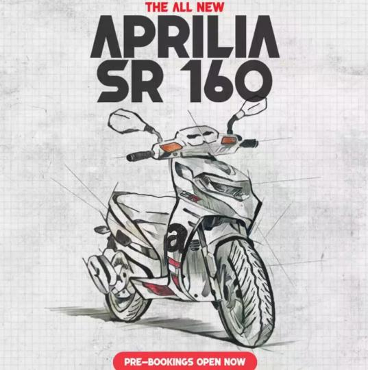 2021 Aprilia SR 160 pre-bookings open 