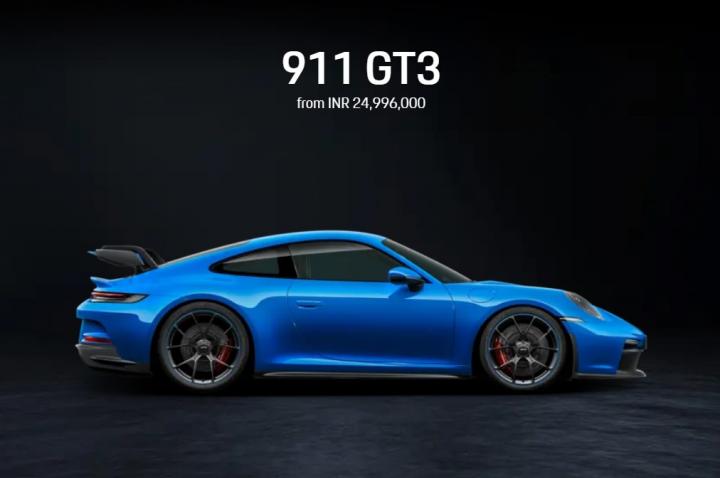 2022 Porsche 911 GT3 & GT3 Touring priced at Rs. 2.50 crore 