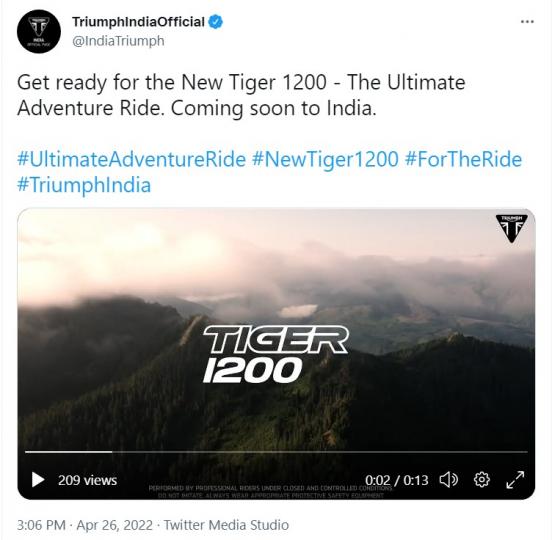 2022 Triumph Tiger 1200 teased ahead of launch 