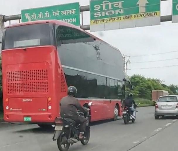 Mumbai: BEST electric double-decker bus spotted 