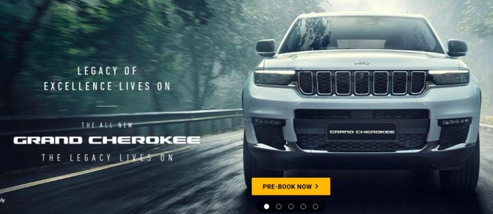 Jeep Grand Cherokee official bookings open in India 