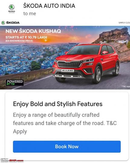 Skoda Kushaq gets a price hike; now starts at Rs. 10.79 lakh 