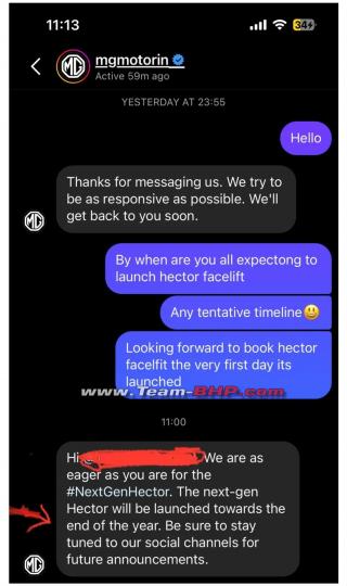 2022 MG Hector to be launched by December end 