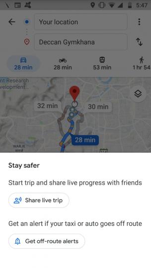 Google Maps to alert if cab drivers deviate from route 