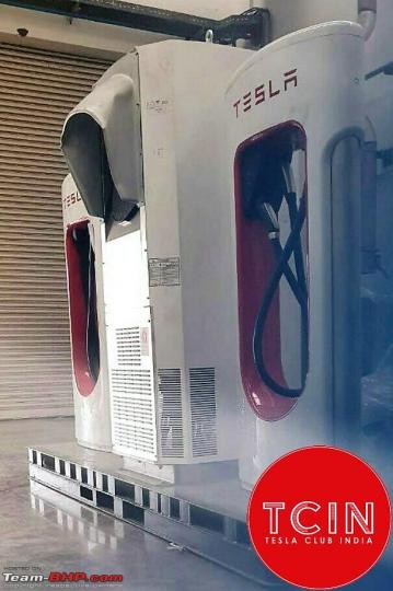 Tesla supercharger spotted in India 