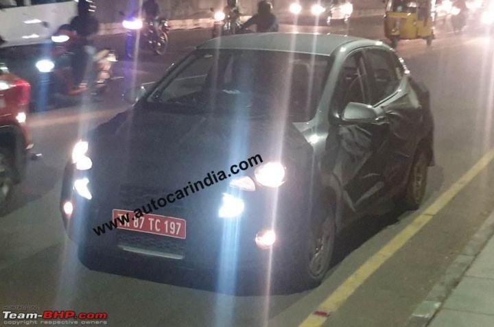 2nd-gen Hyundai Xcent spotted in India 