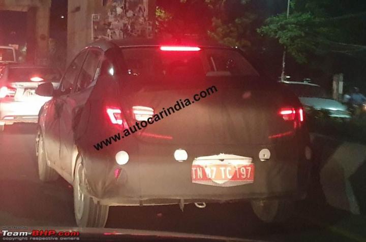 2nd-gen Hyundai Xcent spotted in India 