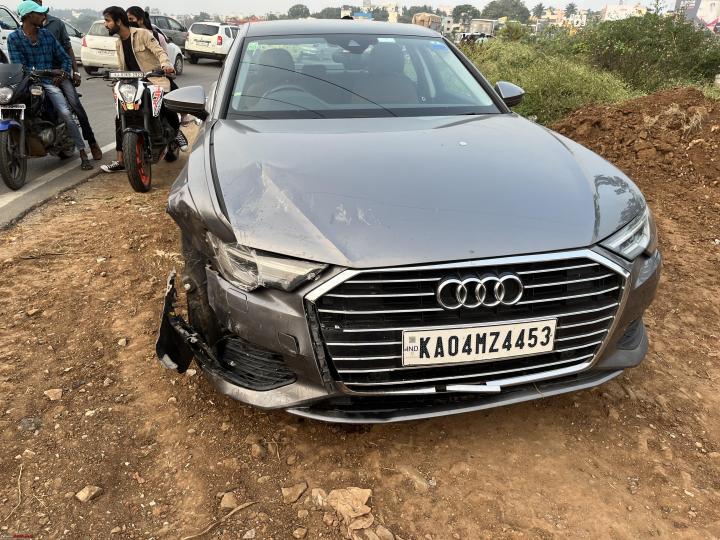 Pics: An out of control Innova hits my Audi A6 