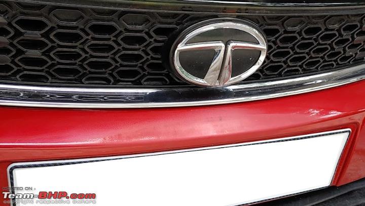 Front bumper discolouration on my 4-month-old Tata Altroz 