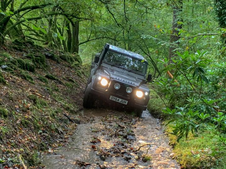 Off-roading with the Land Rover Defender in the UK 