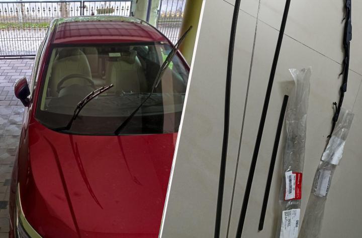 DIY: Installed new wiper blade rubbers on my 5th gen Honda City 