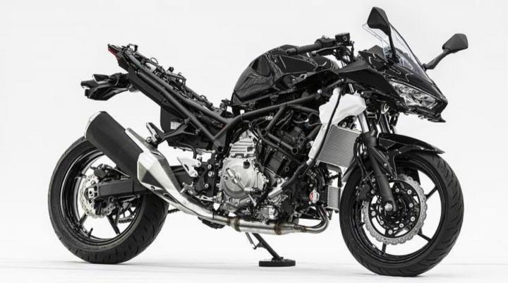 Kawasaki showcases a hybrid motorcycle prototype 