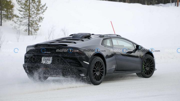 Lamborghini Sterrato off-road supercar spied testing 