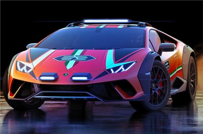 Lamborghini Sterrato off-road supercar spied testing 