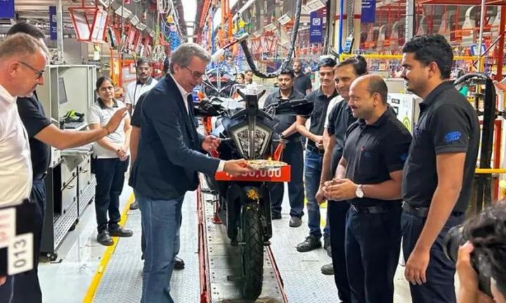 KTM crosses the 10 lakh unit production milestone in India 