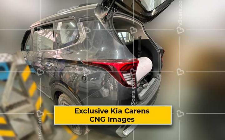 Kia Carens CNG spied for the first time 