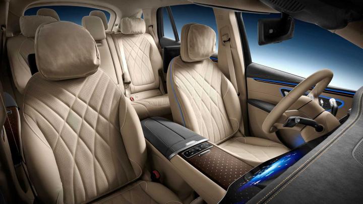 Mercedes-Benz EQS SUV passengers can play videos while moving 