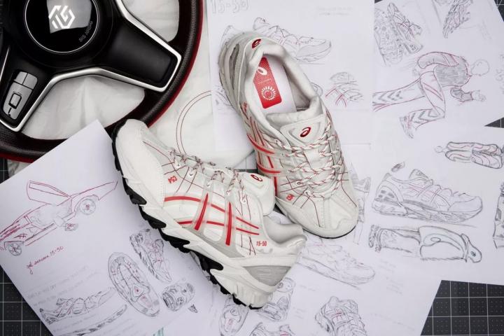 Used airbags recycled to make sports shoes by Asics 