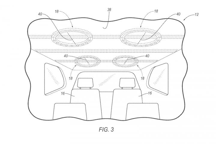 Roof-mounted airbags to be patented by Ford 