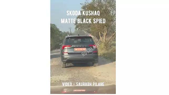 Skoda Kushaq Matte Black edition in the works? 