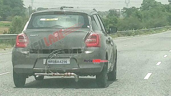 Maruti Swift CNG spotted on test 