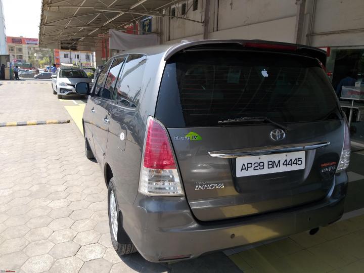 Sold our used Toyota Innova after 6 years & 1.2 lakh km 