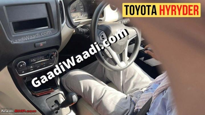 WagonR-based Toyota EV interior spied 