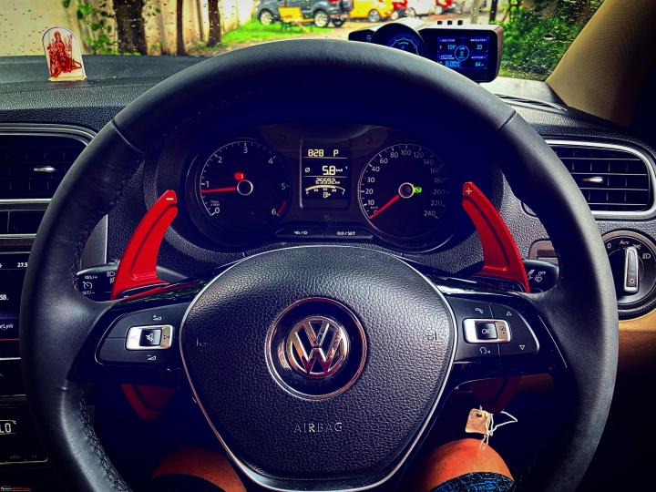 Installed paddle shifter extenders on my Volkswagen Vento TDI DSG 