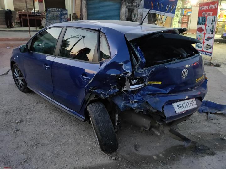 My Volkswagen Polo gets rear-ended by a Tata Safari 