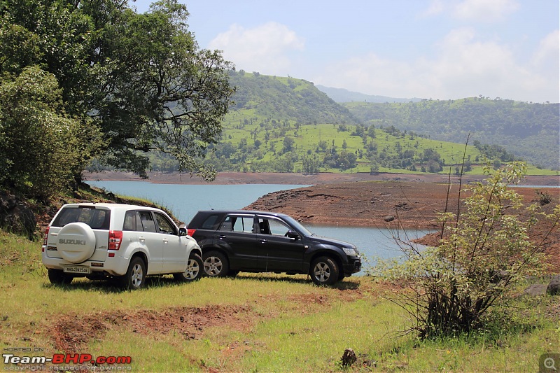 2 Grand Vitaras go offroading - At Panshet Lake-003-lakeside-3compressed.jpg