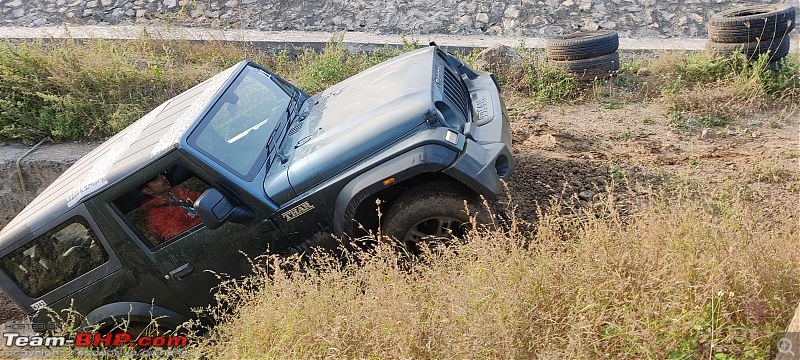 Experiencing Mahindra Xtreme Adventure | With a Thar on Mahindra's SUV Proving Track-trench-out.jpeg