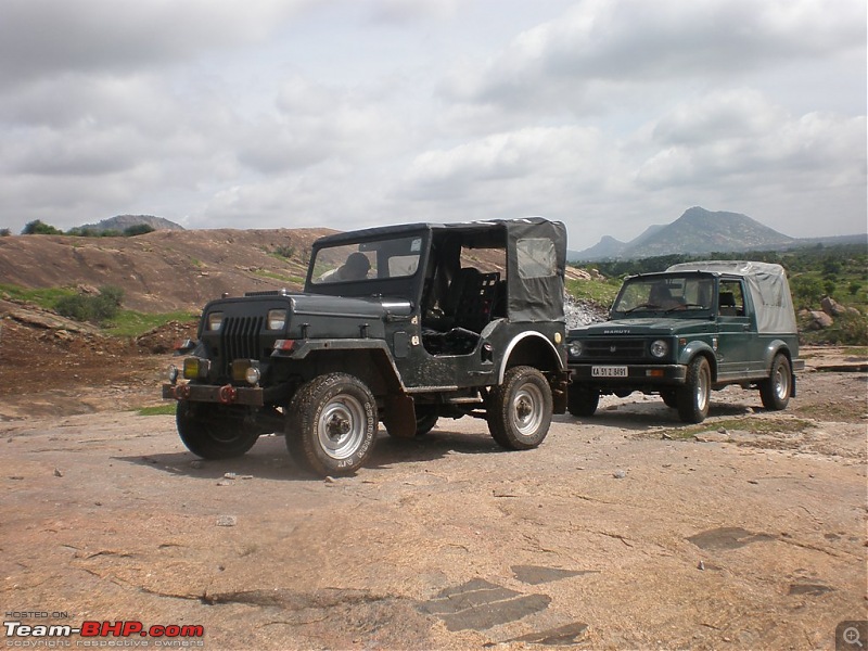 Of Jeep's, Gypsy, Landy and a L&T Komatsu - OTR/Recee (Off Kanakpura) - 11Jul2010-starting-point.jpg