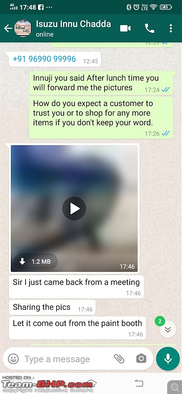 Unfortunate & regrettable buying experience with Azad 4x4 | EDIT - now resolved!-whatsappchat6.jpg