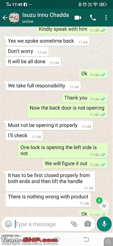 Unfortunate & regrettable buying experience with Azad 4x4 | EDIT - now resolved!-whatsappchat10.jpg