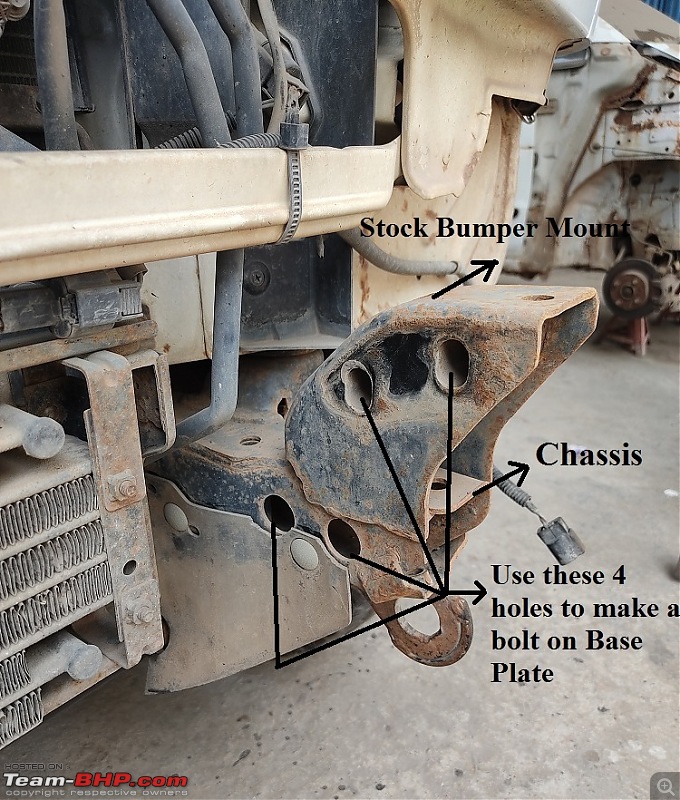 Winch Install on a Mitsubishi Pajero SFX-chassis-bracket.jpg