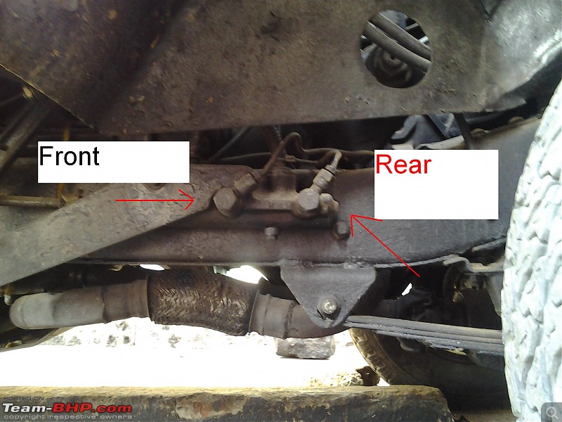 DIY - Simple Hand brake for Jeeps - Ball Valve as a Line Lock-under-chassis-b4-fit.jpg