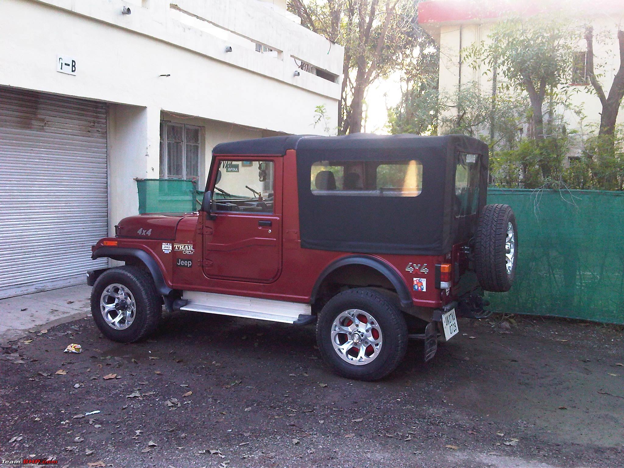 My Li L Red Mahindra Thar With Some Practical Modifications