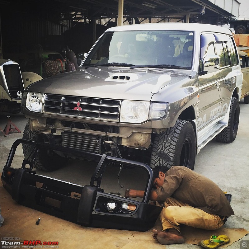 Mitsubishi Pajero SFX - Project Overland Conversion-10-installing.jpg