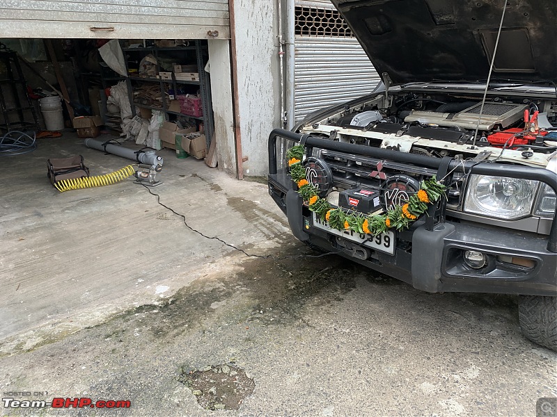 Mitsubishi Pajero SFX - Project Overland Conversion-12-compressor-connected.jpg