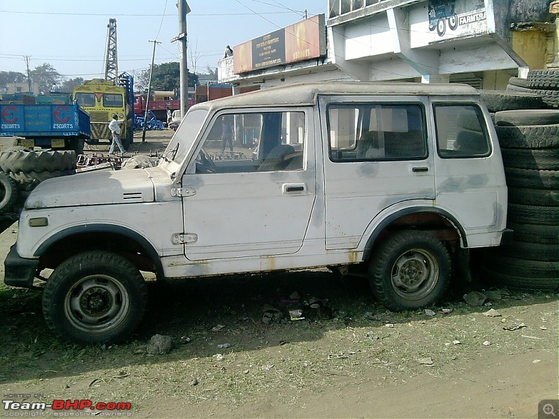 Panagarh - The scrap vehicles graveyard of Kolkata-tea-garden-gypsy.jpg