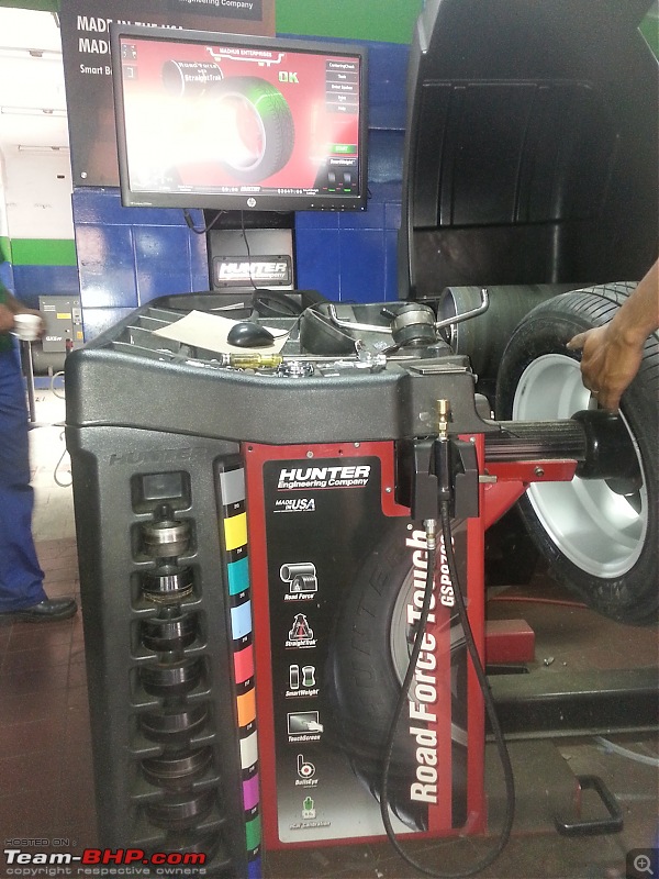 Wheel Alignment/Balancing : Madhus Enterprises (Langford rd, Bangalore)-20140322_173142.jpg