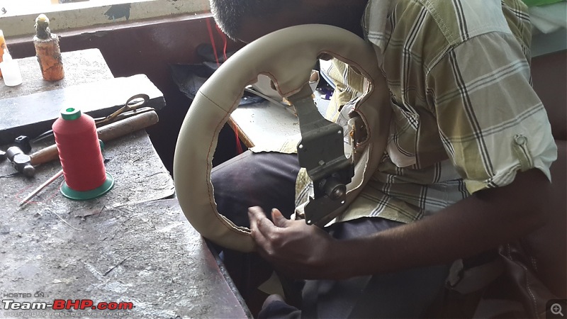 Leather Upholstery & Steering Grips: Devraj / Karthik Leather Arts (Bangalore)-20150502_134647.jpg
