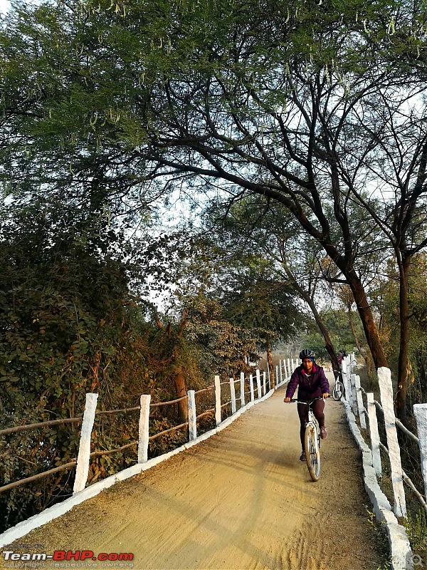Cycling on a Sunday morning! Pala-Pitta Cycling Track, Hyderabad-wife.jpeg