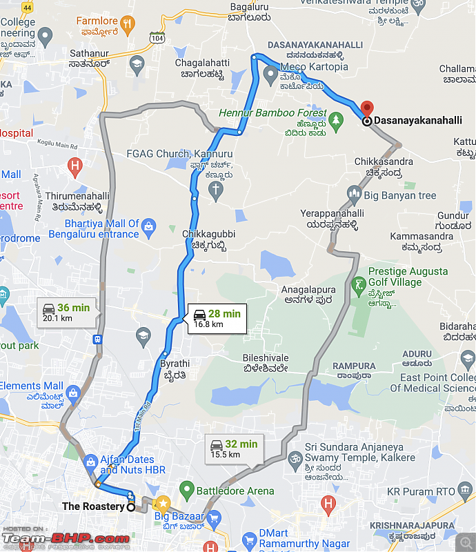 Cycling destinations around Bengaluru-hennurbambooforestshortest.png