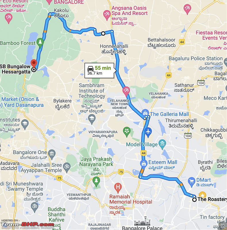 Cycling destinations around Bengaluru-hesarghattascenicrouteviarajanukuntekmf.png