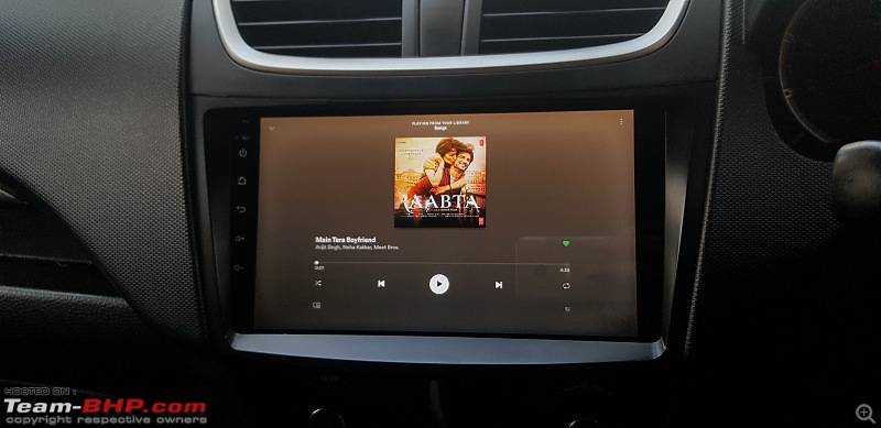 Honda City with Android head-unit (Rs 9,500) and Dash Cam (Rs 7,500)-spotify.jpg
