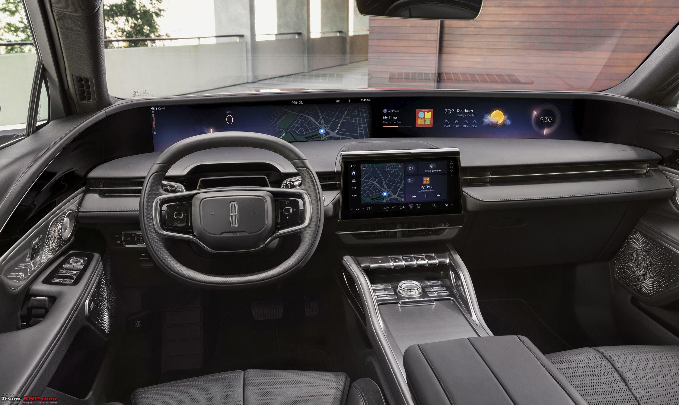 48inch screens for the Lincoln Nautilus SUV; Spans the entire