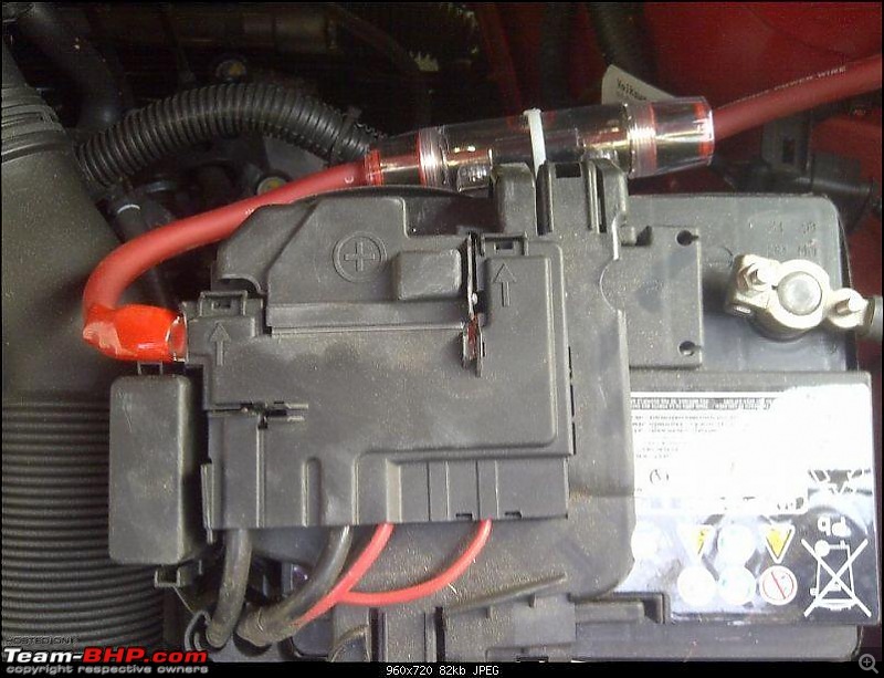 A red hot rapid install in a red hot (Skoda) Rapid-6.jpg
