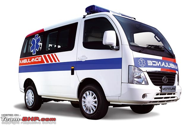 The 2013 International Bus & Utility Vehicle Show, Noida-ventureambulance.jpg