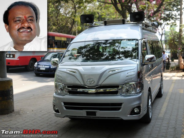 H.D. Kumaraswamy's Poll Campaign Vehicle - A customised Toyota Commuter-111362978657toyotacommutervancover.jpg